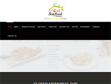 Tablet Screenshot of papahughieseafoodrestaurant.com